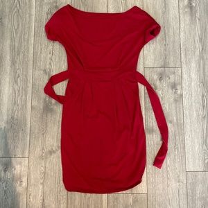 Red fitted dress size small